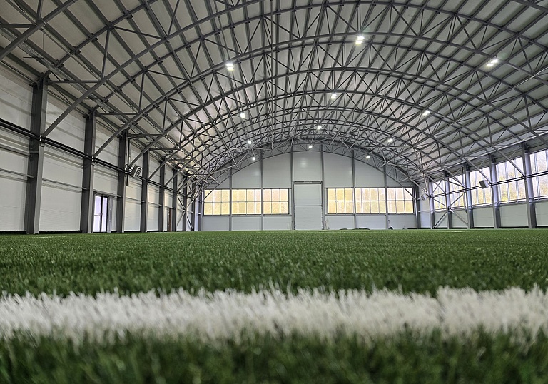 Картинка проекта Футбольный манеж 28х58 г. Москва - слайд 1